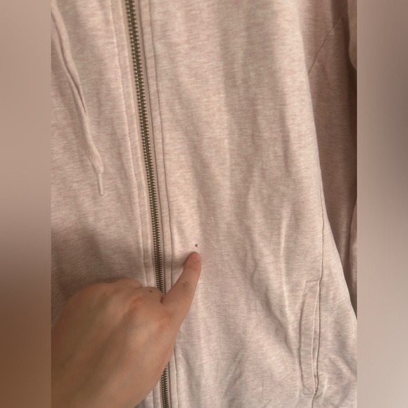 Pact Organic Stretch French Terry Snug-Fit Zip Hoodie Pale Mauve - Picture 6 of 8